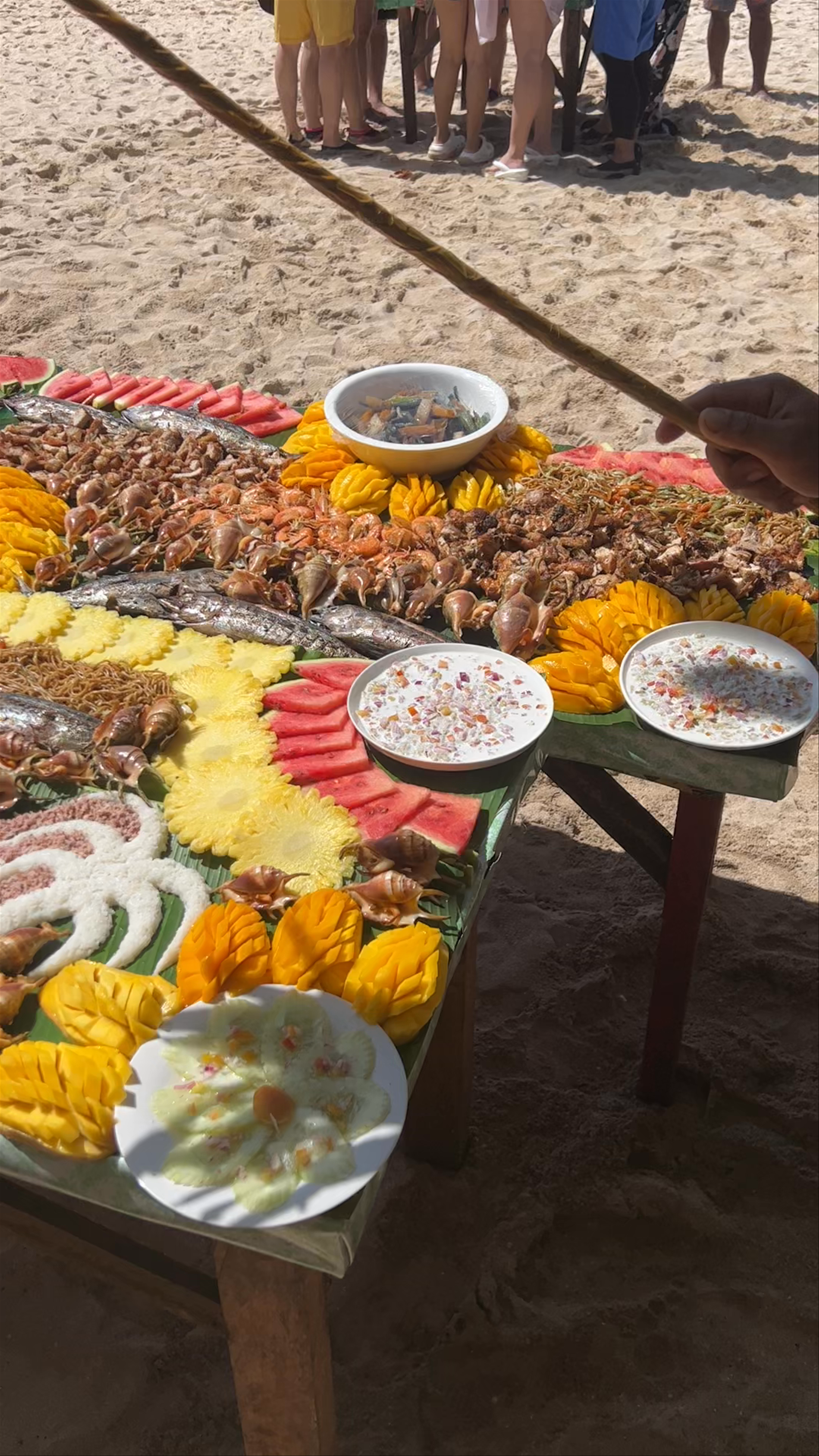 Siargao Island Feast: Vibrant Seafood and Tropical Delights on the Beach