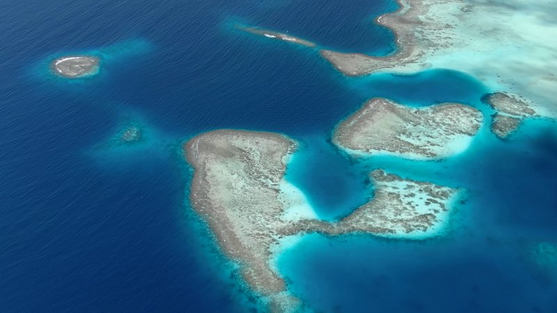 Drone view of Tongan Islands poster