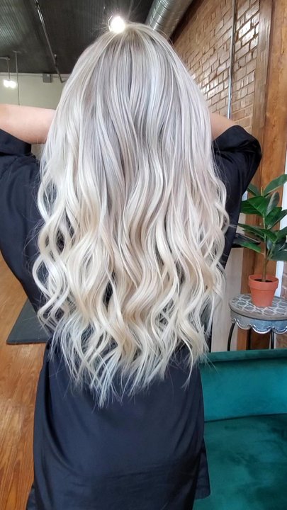 Jacki Maher - 20" tape-in extensions - Hair Stylists Near Me - Plano, Texas
