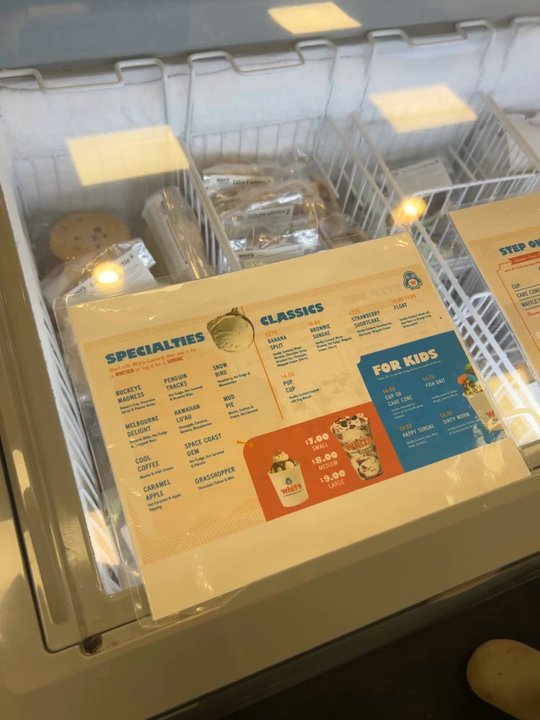 Whit's - Menu - Ice Cream & Frozen Yogurt Near Me - West Melbourne, Florida