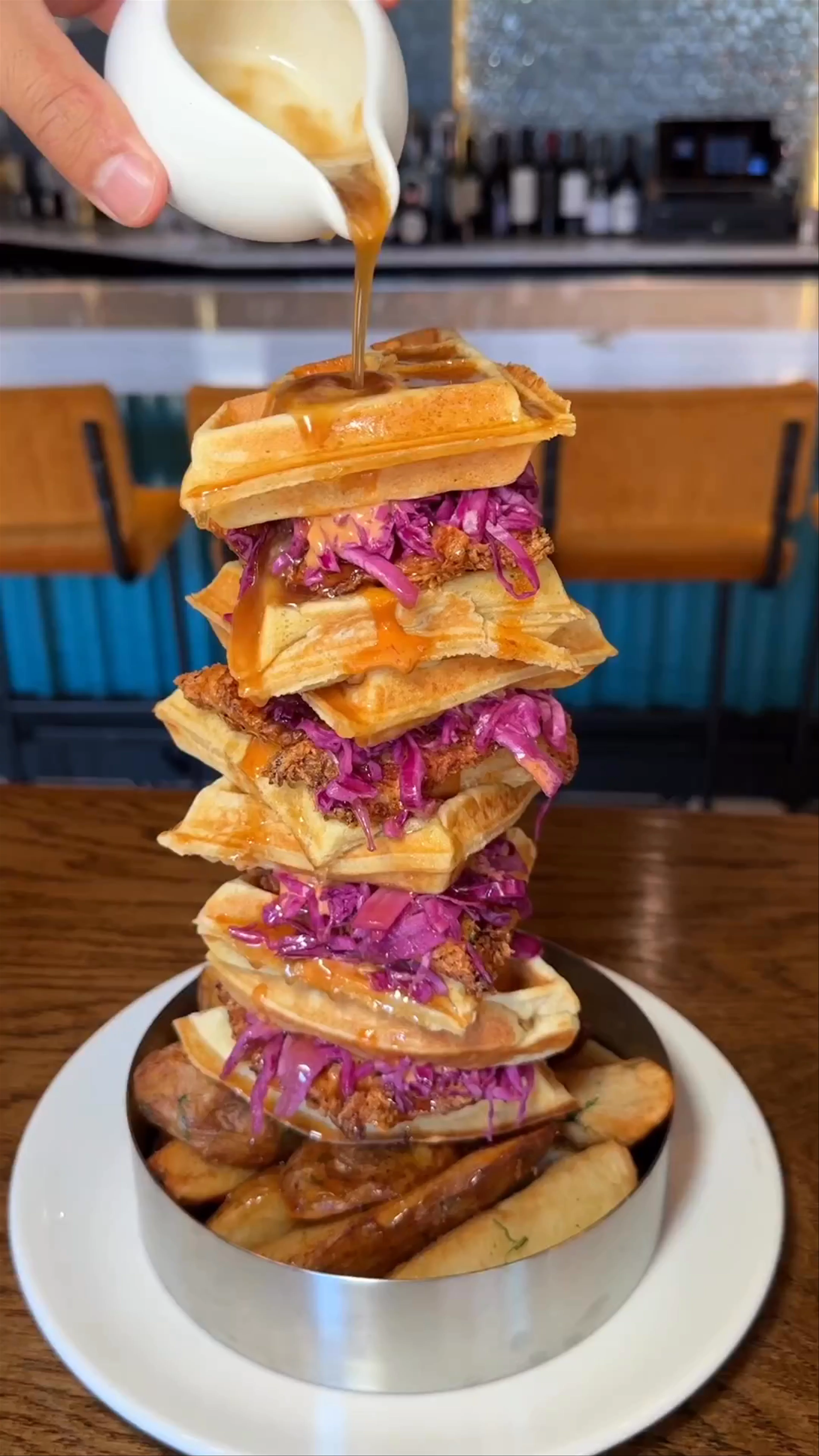 Chicken & Waffle Stack