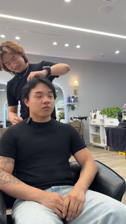 A + Salon - Robbie consultation part 2 - Hair Salons Near Me - Irvine, California