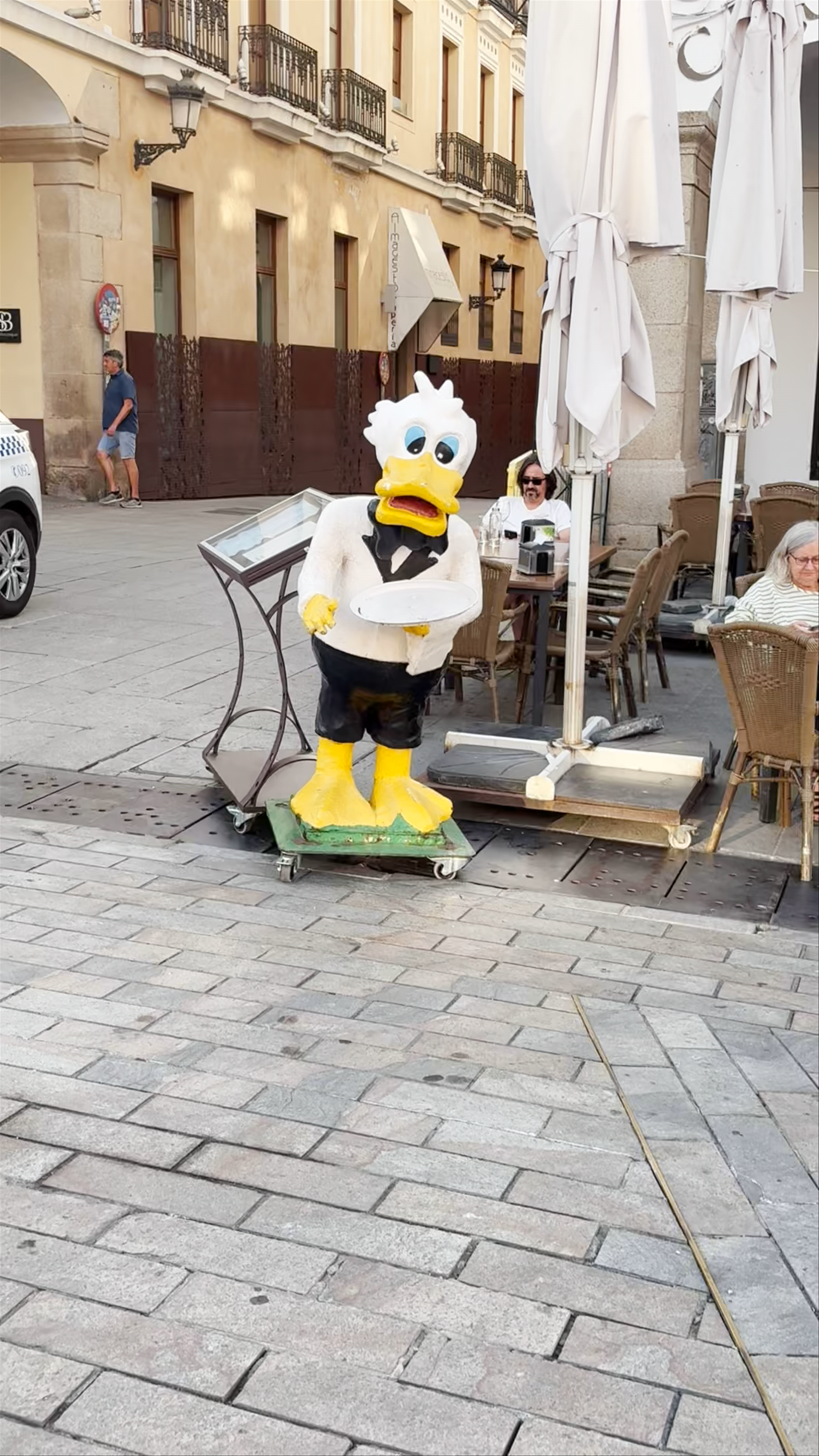 Evening Stroll at El Pato, Plaza Mayor in Cáceres, Spain