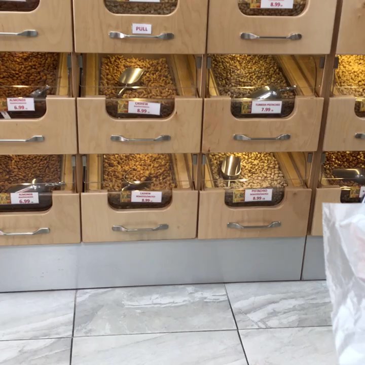 The Nut House - Unique drawers keep dried fruits and nuts clean and fresh. I love this store! - Coffee & Tea Near Me - Brooklyn, New York