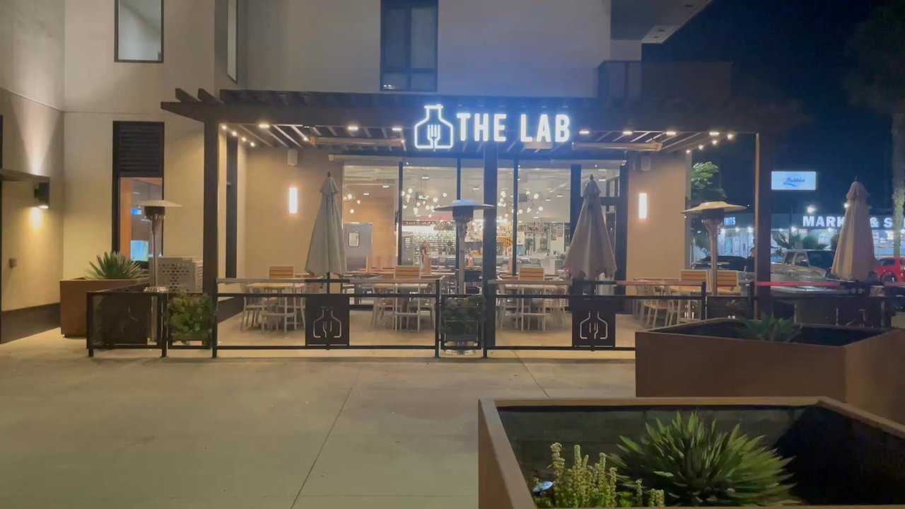 The Lab Collaborative - The Lab night exterior - New American Near Me - Oceanside, California