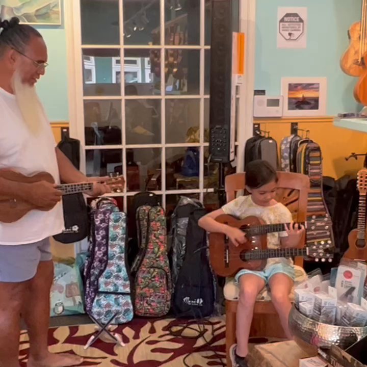Mele Ukulele - Getting to learn some authentic music and play with the dude in the shop was such a cool experience for my daughter. Thank you so much. - Musical Instruments & Teachers Near Me - Paia, Hawaii
