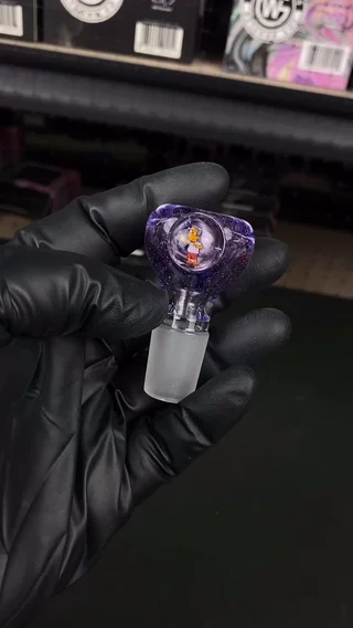 Preview pic of 18mm Single Hole Bowl Slide by Keys Glass
