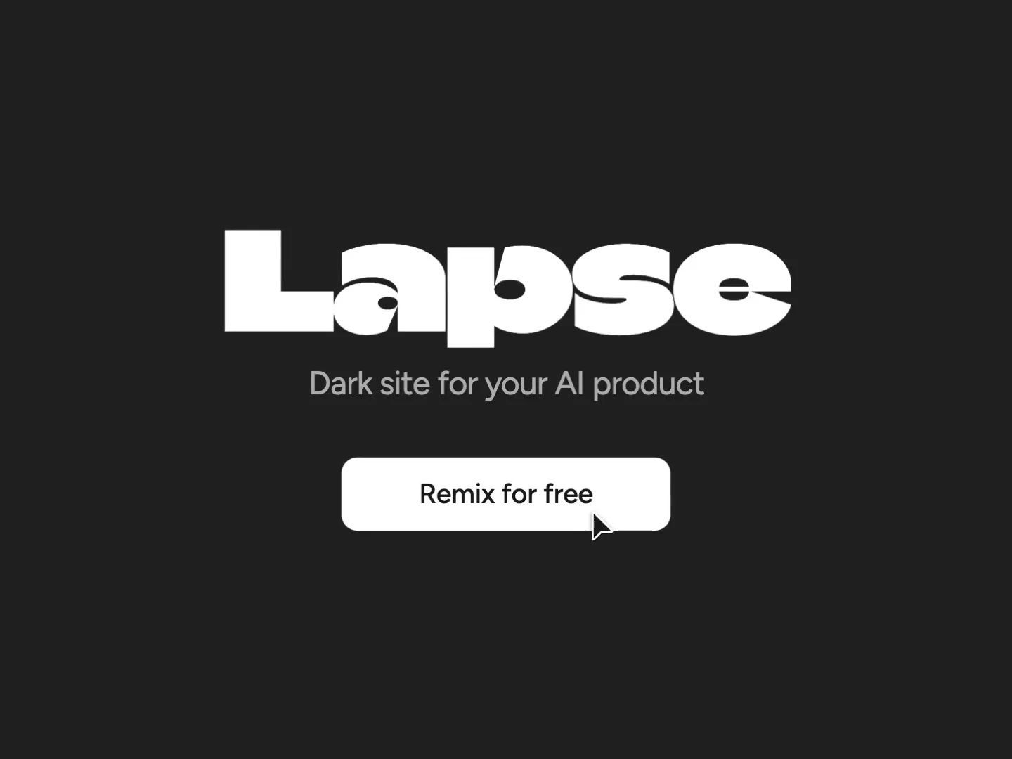 made a little showreel for lapse. everything in it is the live site, no after effects. preview: lapseai.framer.website