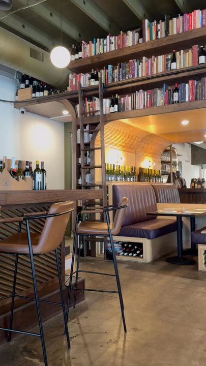 The Library - Library themed decor - Wine Bars Near Me - Houston, Texas