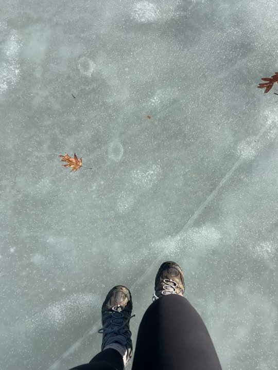 Devil's Lake State Park - Several feet of frozen lake! - Parks Near Me - Baraboo, Wisconsin