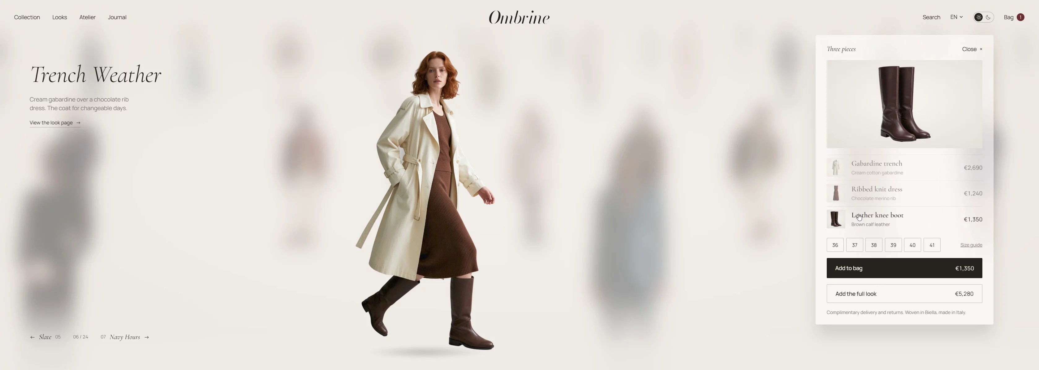 A lot of time went into the interactive experience, animations and Shopify integration to make it feel more like a fashion editorial than a typical ecommerce store.Light &amp; dark themes, localization, responsive layouts and live Shopify products are all built in.Take a look