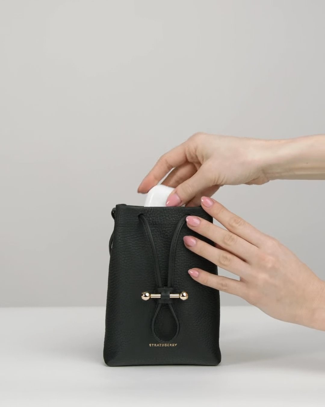 Strathberry - Osette Midi Pouch - Cream Strathberry - Osette Midi Pouch - Cream