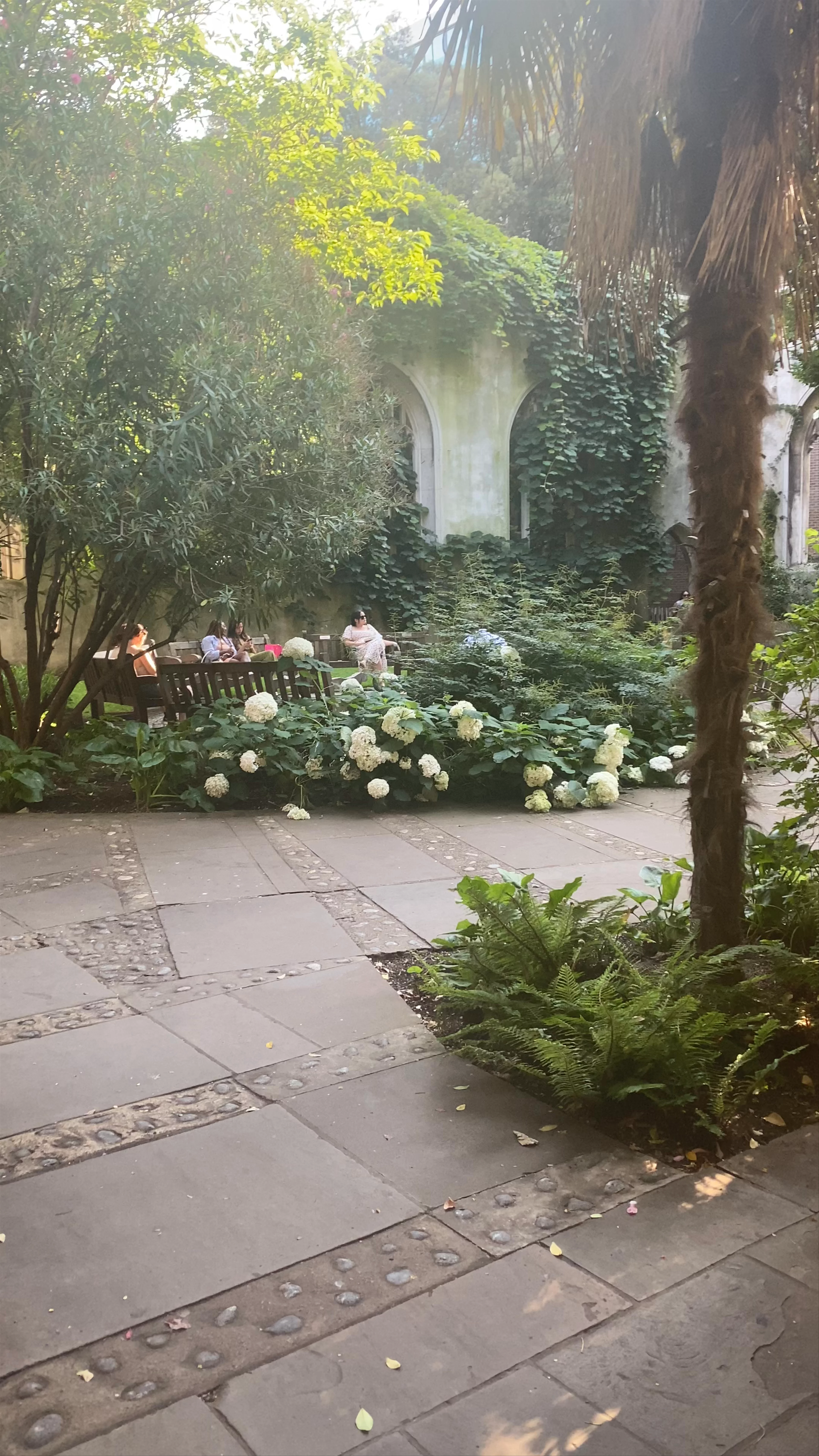 St Dunstan in the East Church Garden, Saint Dunstan's Hill, London, UK