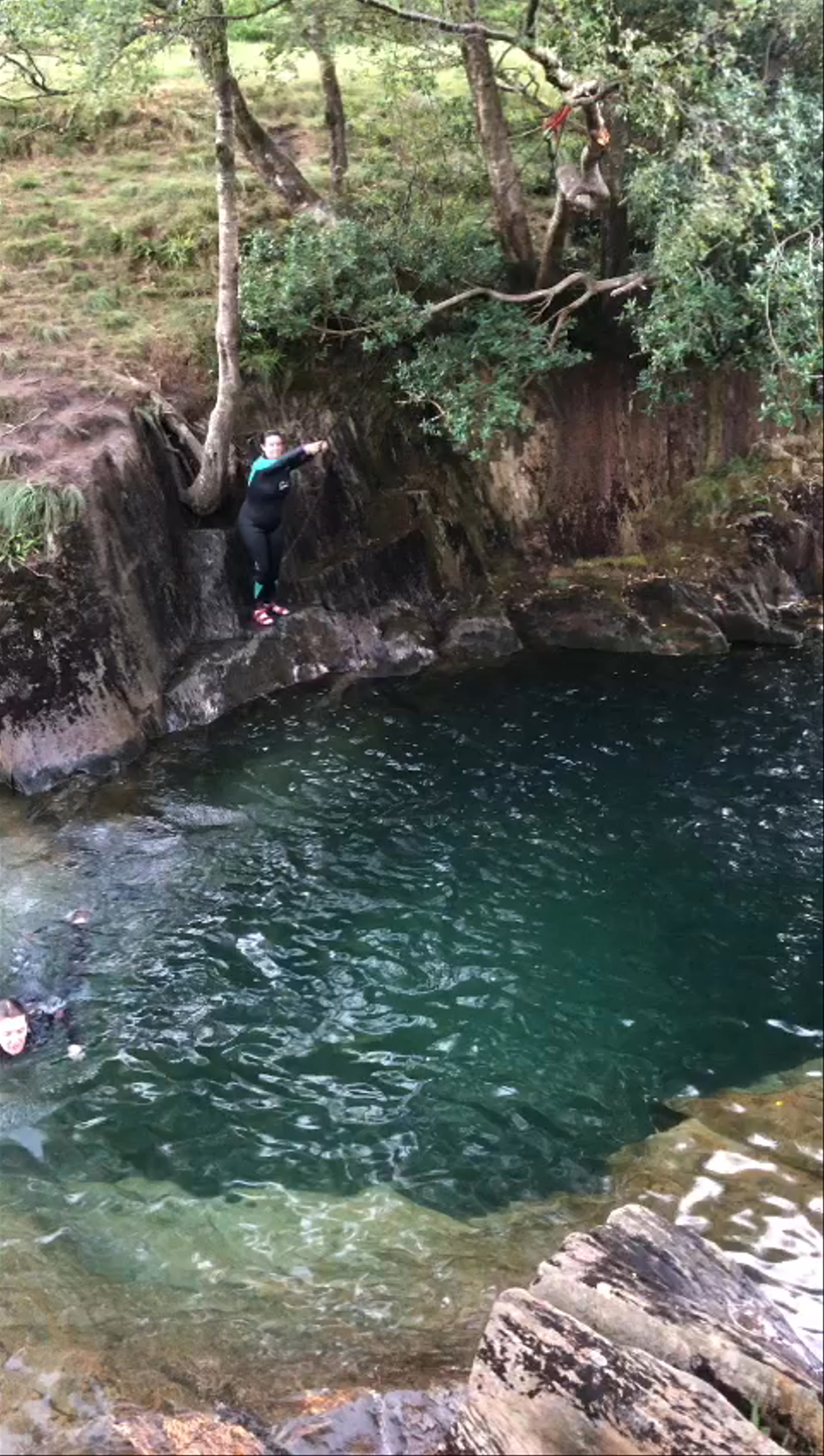 Cliff Jumping at Gladstone Rock, Snowdonia National Park