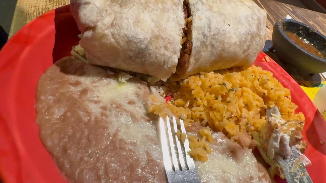 Tres Hermanas - This burrito is massive, well worth the price    And the flavor so goooood.   Hmmm.  I left with 75% in a Togo container.  lol. - Mexican Near Me - Sacramento, California