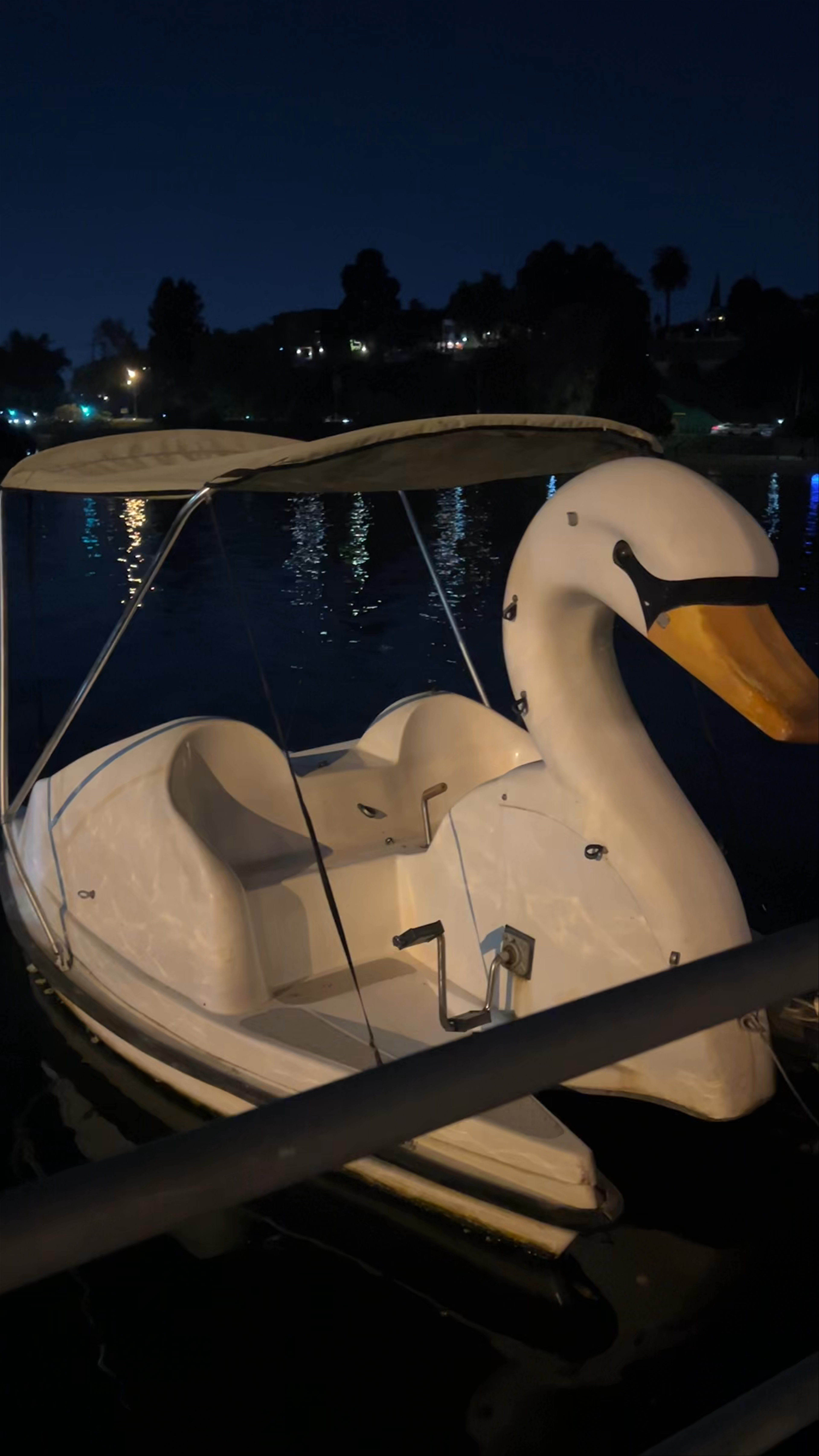 Magical Night Paddle at Echo Park Lake, Los Angeles