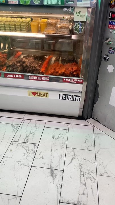 Kabob Palace - The different meat kabobs are displayed in the window - Afghan Near Me - Arlington, Virginia