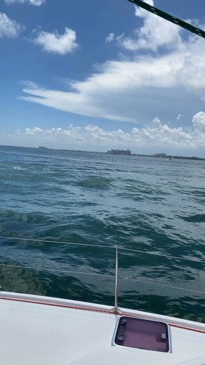 Catamaran Adventure Charters - Heading to the bay - Boat Charters Near Me - Miami, Florida
