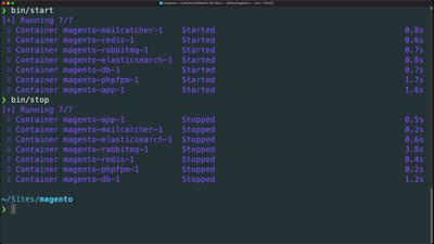 Start, stop, restart, and check container status