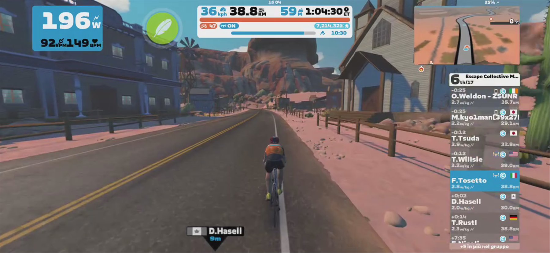 Zwift - Group Ride: Escape Collective Monday Meander (C) on Tempus Fugit in Watopia