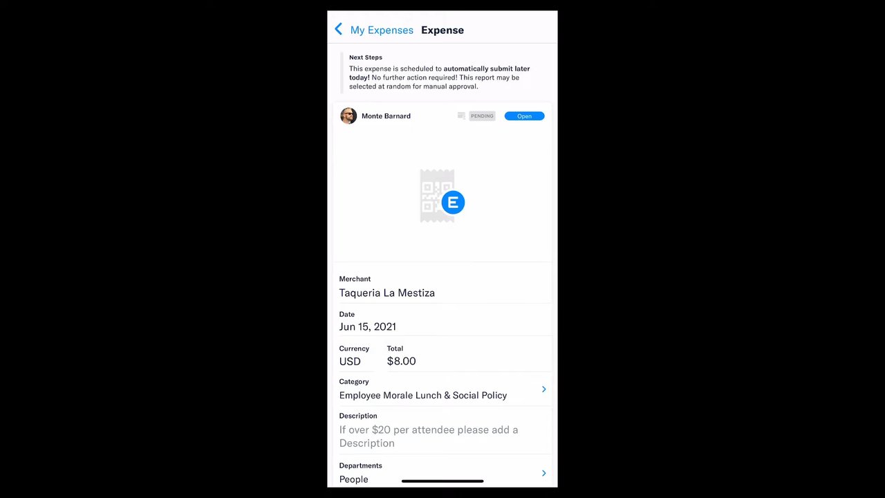 Expensify demo video: Expensify - Scan receipts | Dimmo