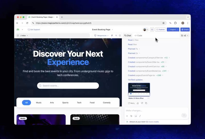 Magic patterns avatars