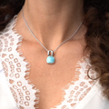 Larimar Del Mar Sterling Silver Necklace