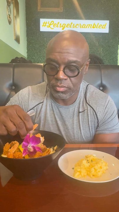 Scrambled - The first taste of the shrimp and grits. - Breakfast & Brunch Near Me - McDonough, Georgia