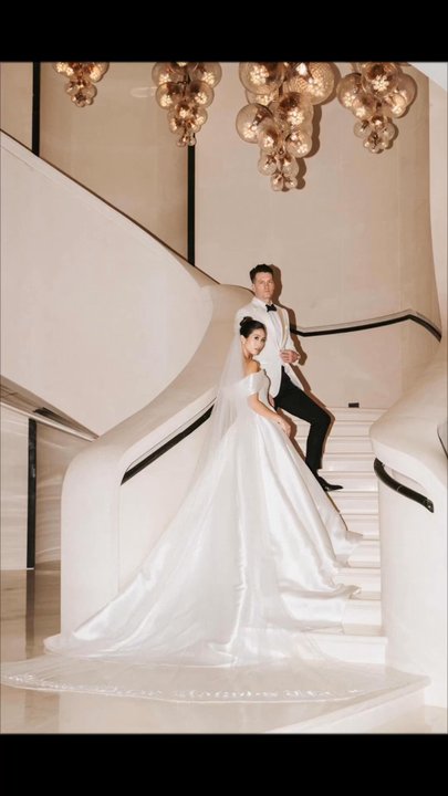 One Blushing Bride - Wedding in Hong Kong with bespoke veil - Bridal Near Me - Irvine, California