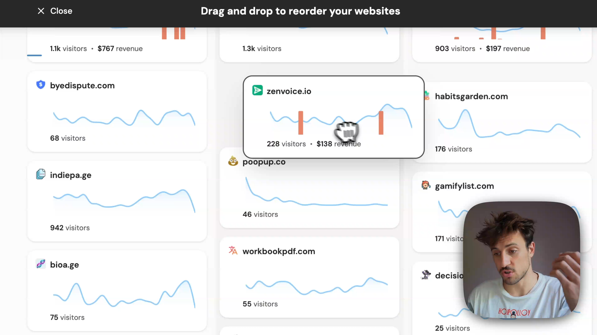 Reorder Websites & Globe Filters