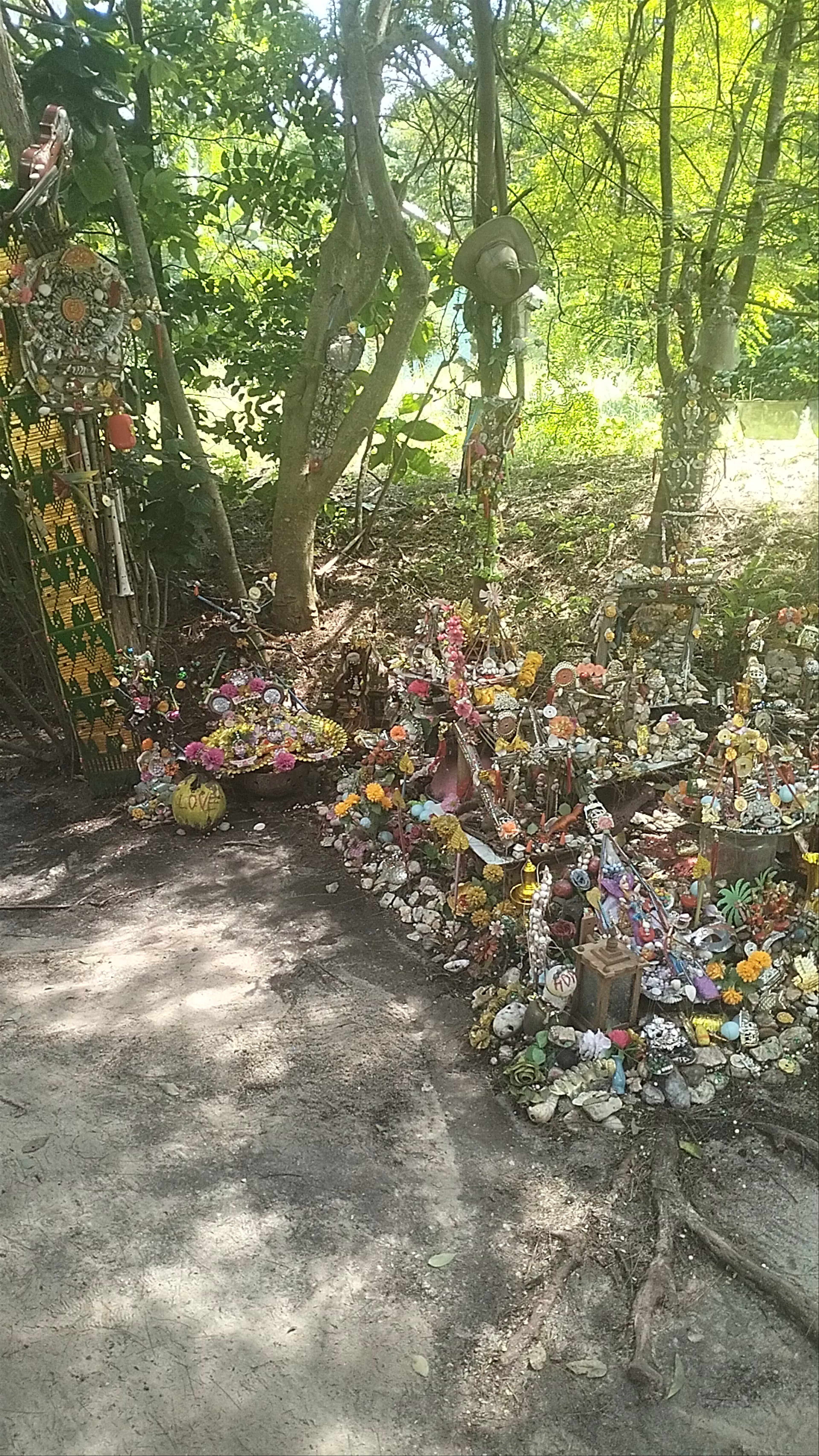 Hidden Spiritual Shrine Walk at Bovy Beach, Ko Pha-ngan, Thailand