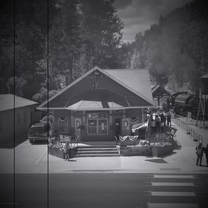 Cruizzers - 1880 Train from cruizzers balcony - Pizza Near Me - Keystone, South Dakota