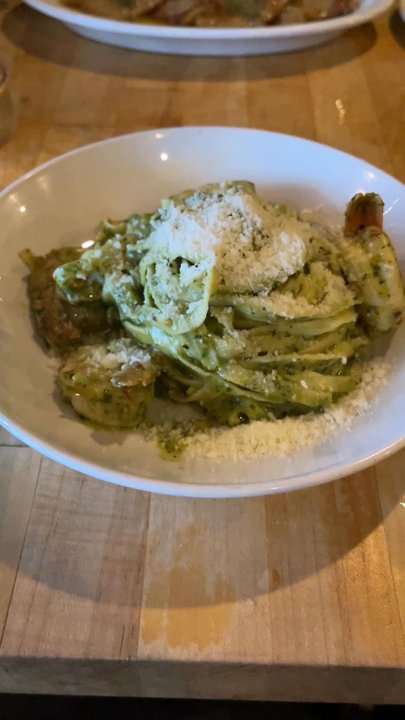 Forza Storico - Linguine al pesto with shrimp - Italian Near Me - Atlanta, Georgia