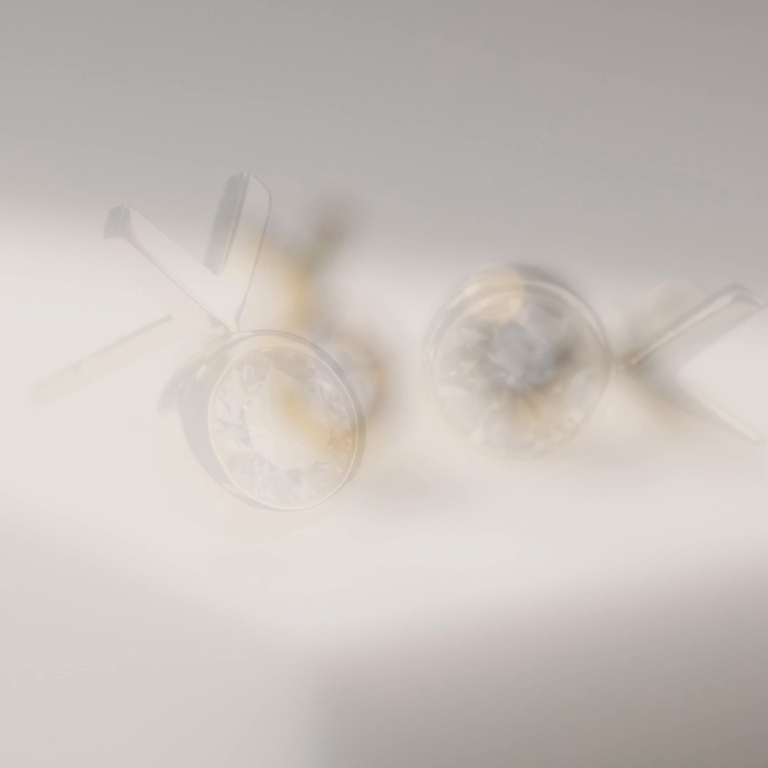 Shown with 0.25ct per earring