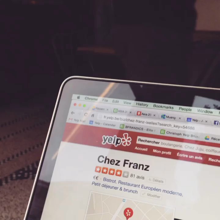 Chez Franz - First small #yelpspotlight ever ! Looking forward to see your videos ! - Bistros Near Me - Ixelles, BRU