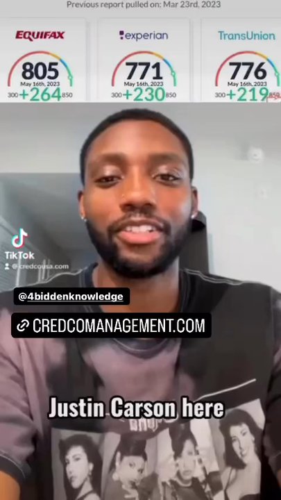 Credco Management - Justin Carson @Billycarson son proves his credit score increased over 200 points within 30 days @4biddenknowledge! Visit us at credcousa.com - Debt Relief Services Near Me - St. George, Utah