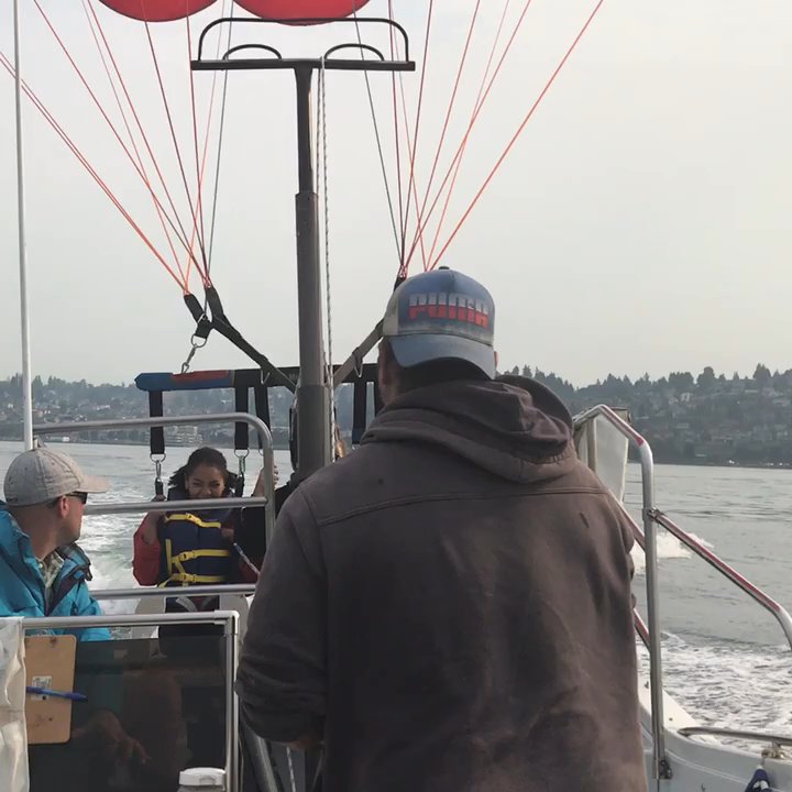 Pacific Parasail - We bought the photo package but this is my own video. - Parasailing Near Me - Tacoma, Washington