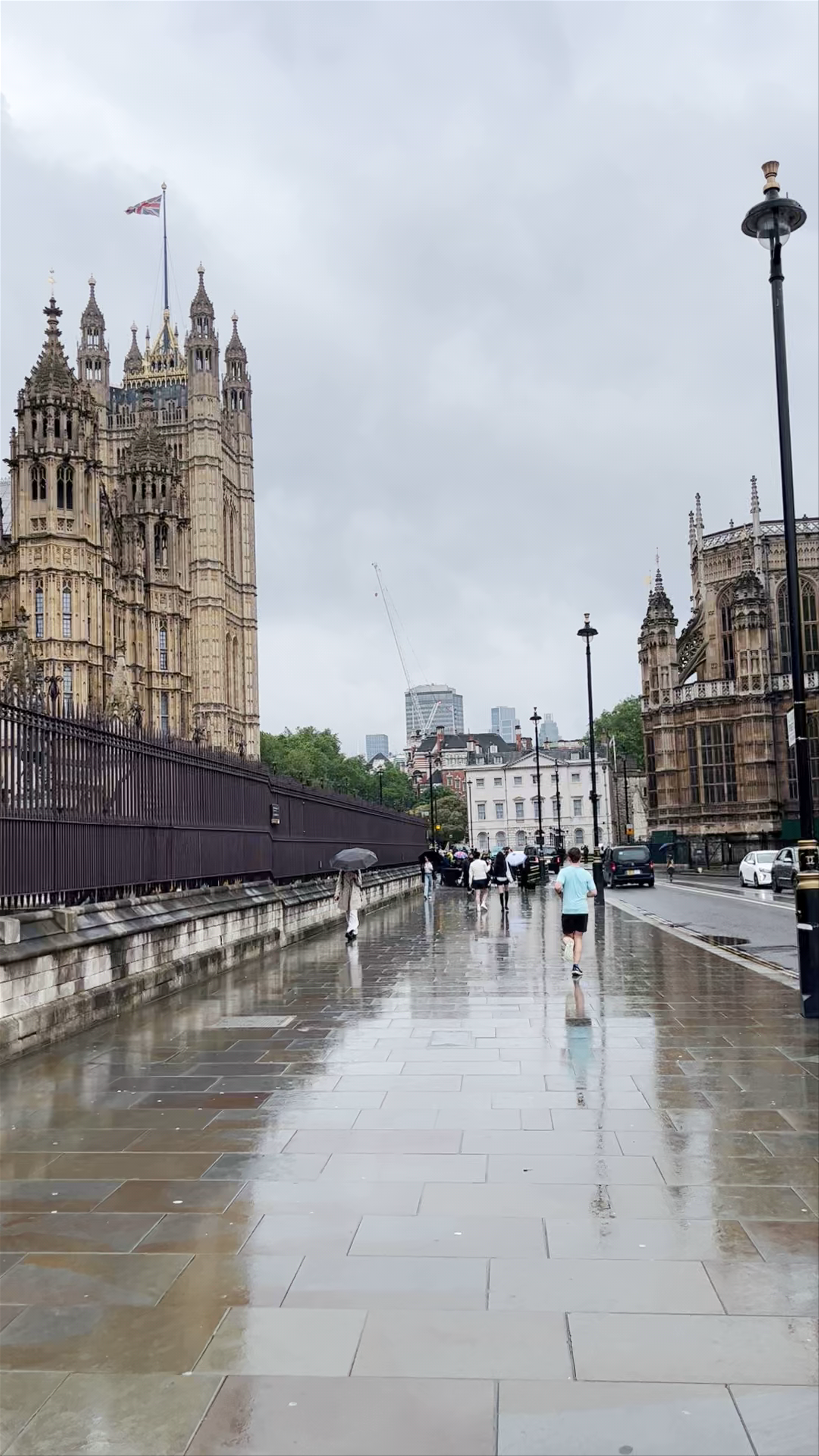 Gothic Grandeur at Big Ben in London on a Rainy Day