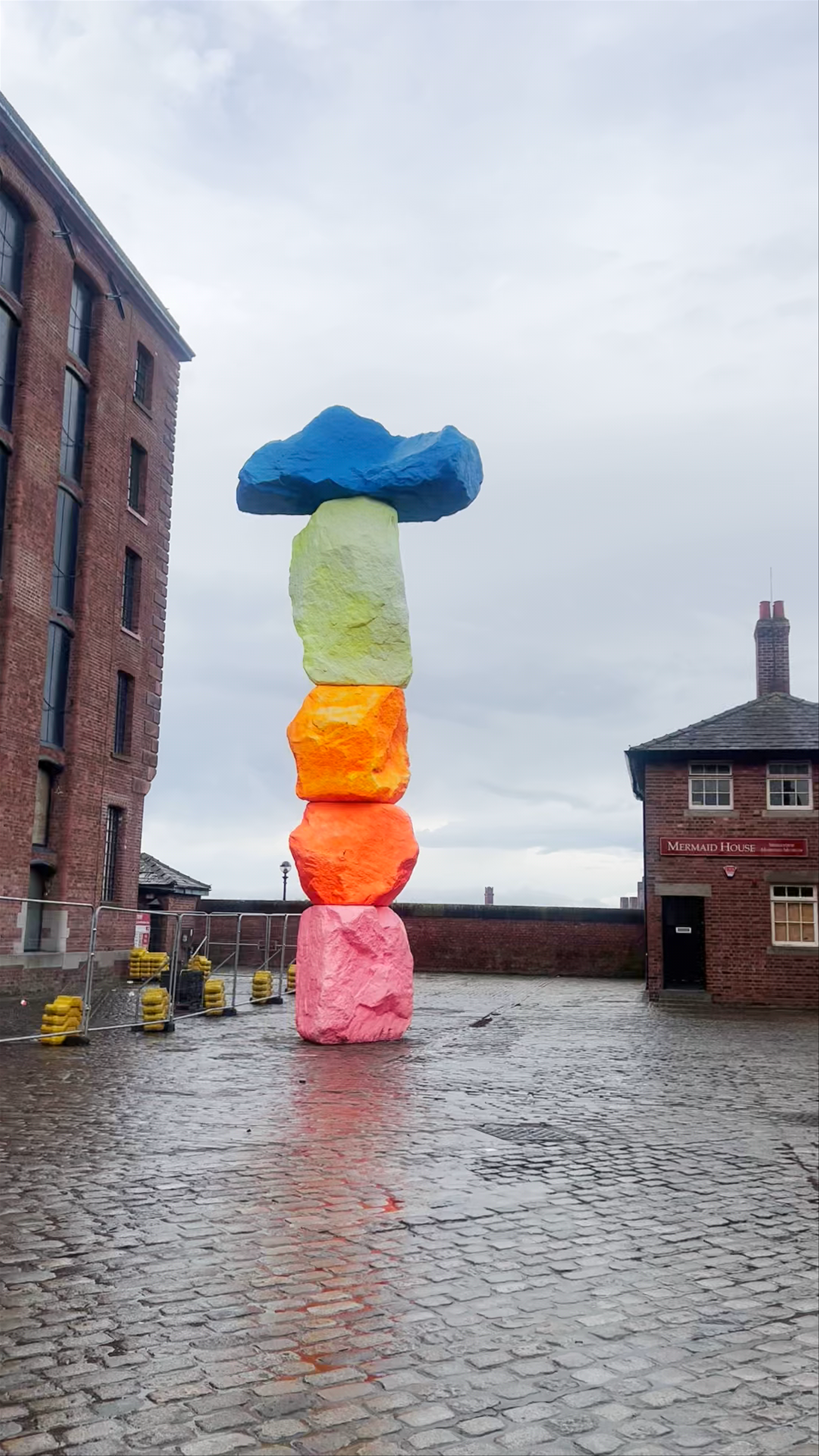 Big Colourful Rocks at Royal Albert Dock, Liverpool