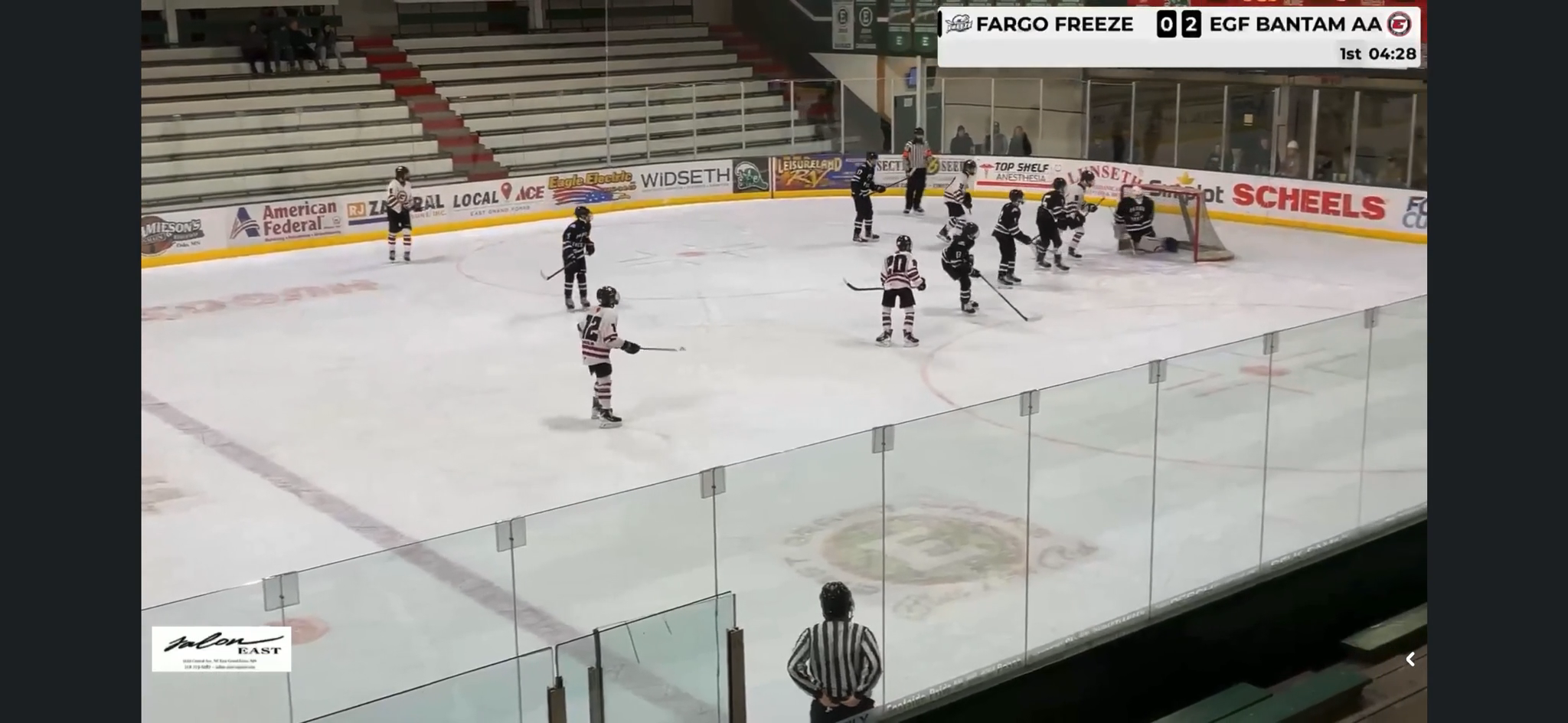 Jaxson Wakefield's Precision Assist East Grand F Forks bantam AA