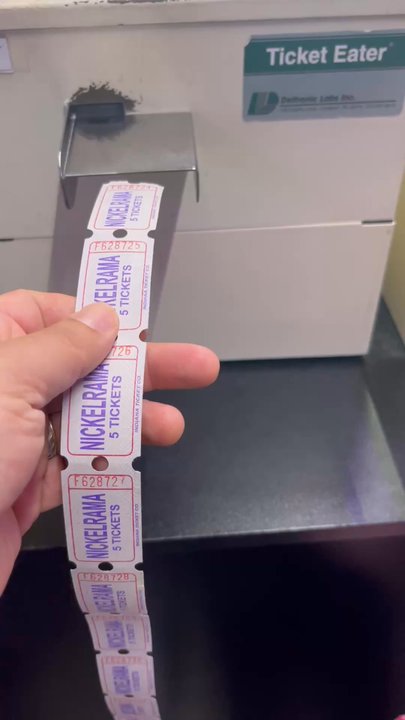 NickelRama - Teach your kids to not break the tickets apart. It's more fun watching the count. - Arcades Near Me - Garland, Texas