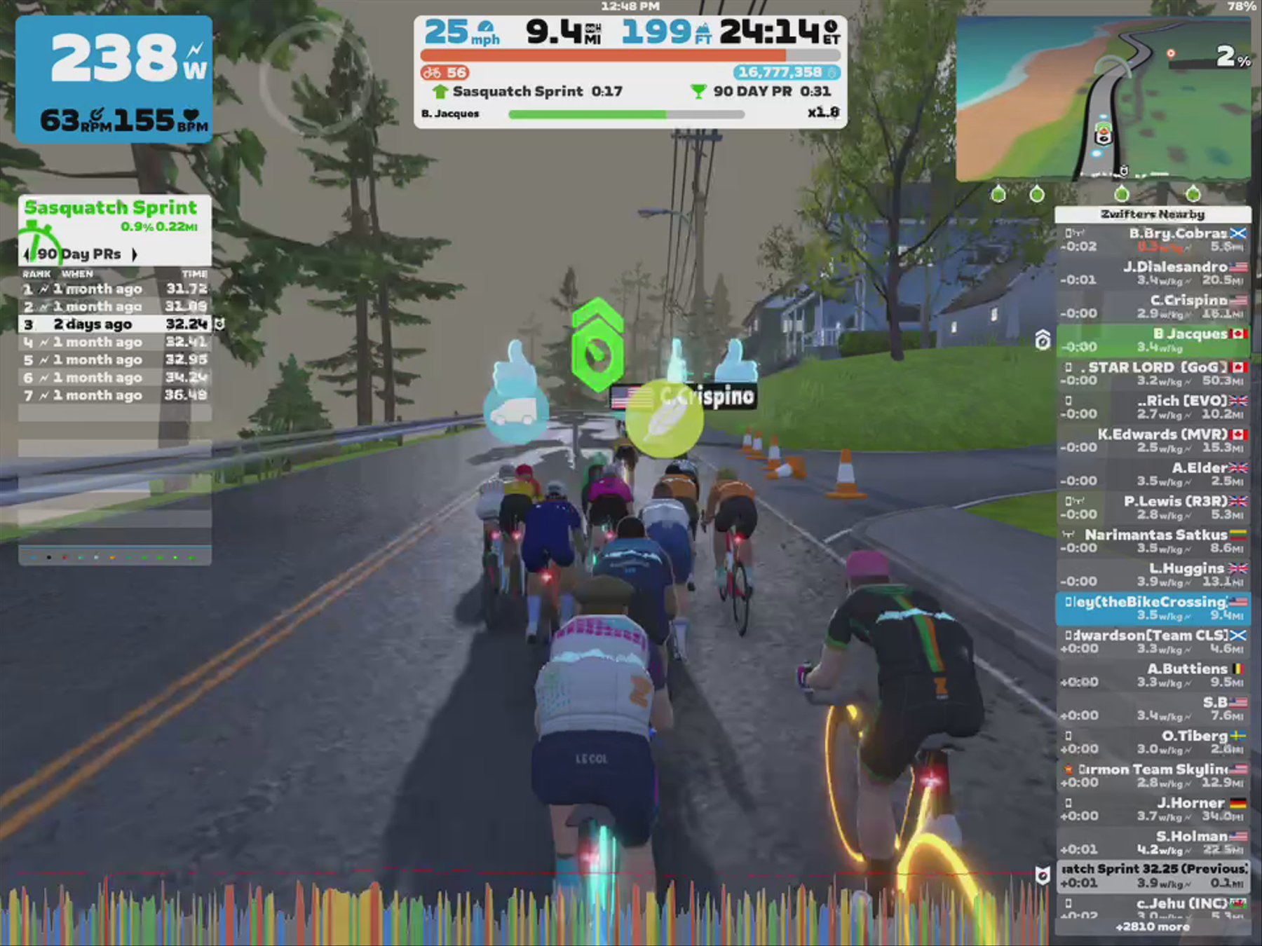 Zwift - Pacer Group Ride: The Big Ring in Watopia with Jacques