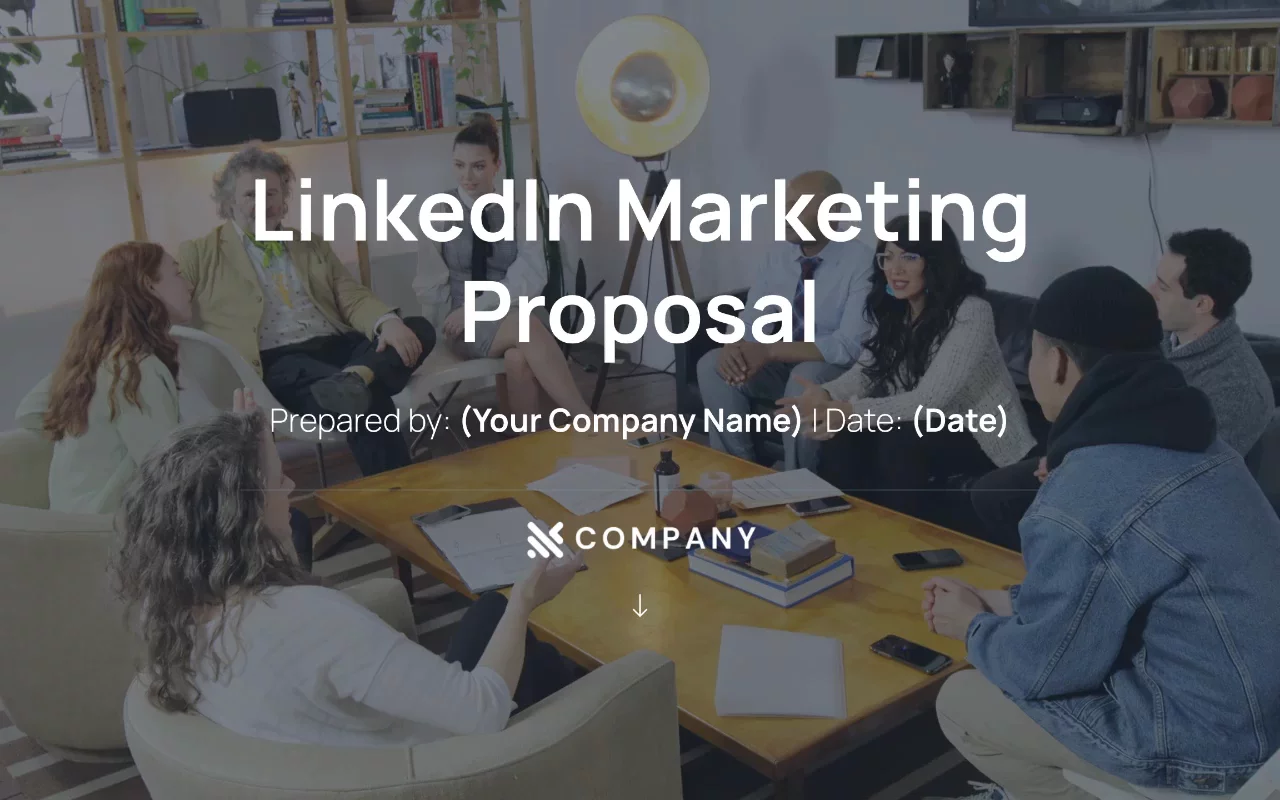 Preview of Linkedin Marketing Proposal Template