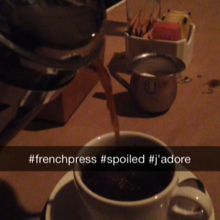 Ellerbe Fine Foods - French press coffee, table side. A beautiful finish! - Southern Near Me - Fort Worth, Texas