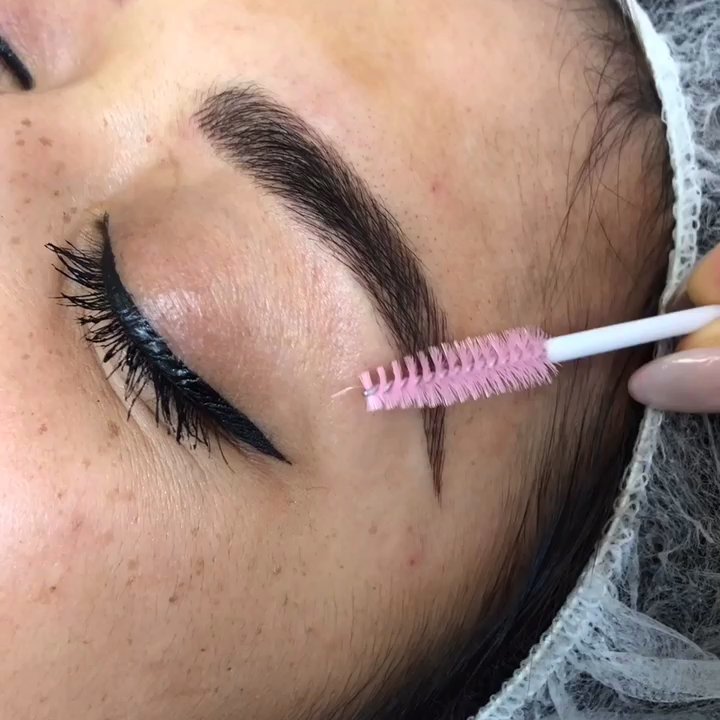 Microblade Studio - You can see in this video what's real hair and what's not - hard to tell huh? Tammy elongated my eyebrow tails and filled them in perfectly! - Permanent Makeup Near Me - Bellevue, Washington