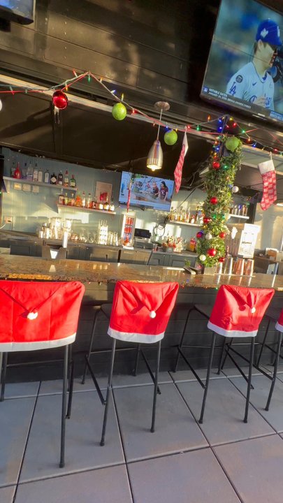 Cinco Mexican Cantina - Rooftop Bar Christmas Decor - Mexican Near Me - Atlanta, Georgia