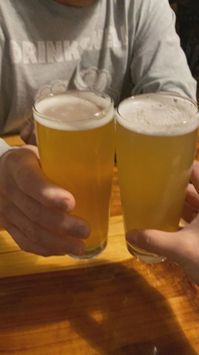 Claimstake Brewing - Raw Bones: Hazy Pale Ale and Pauliffani: Hazy IPA Cheers!! - Breweries Near Me - Rancho Cordova, California