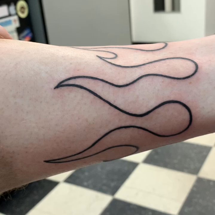 Modern Age Tattoos - #bobby@modernagetattoos  #flamestattoo #fireanklettattoo - Tattoo Near Me - Nanuet, New York
