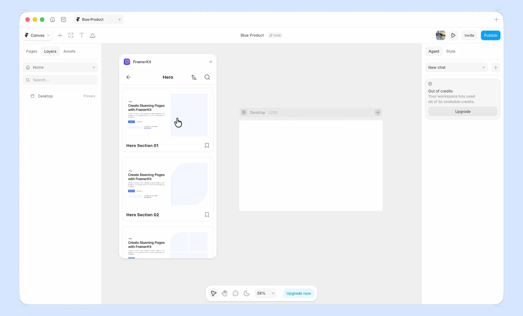 💡 A Small FramerKit DetailWhen you add a section to a page without Tablet and Phone breakpoints, FramerKit pauses the insertion and reminds you to create them.Once both breakpoints are ready, the reminder disappears automatically and you can continue.You can also close it and add the section without creating the missing breakpoints.It’s a small guardrail — helpful when you need it, but never mandatory 🙂
