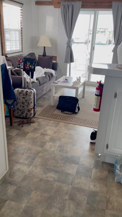 Mangrove Marina - The interior, it also has a sofa bed - Marinas Near Me - Tavernier, Florida
